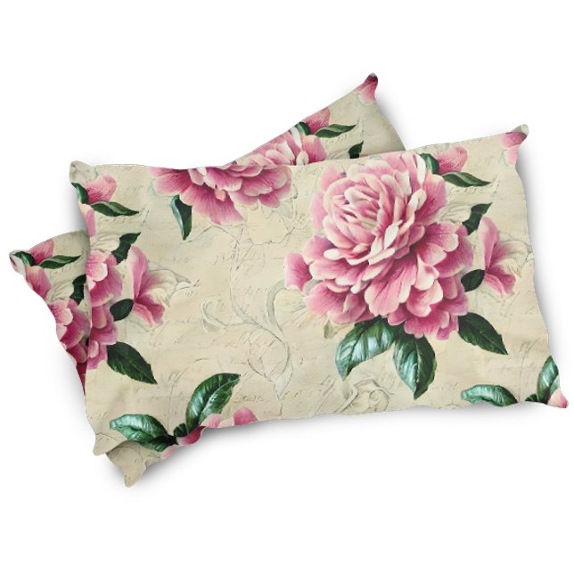Vintage Pink Gardenias Pillowcase (Creator Uploaded)