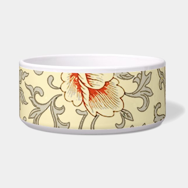 Vintage Pink Grey Botanical Floral (Front)