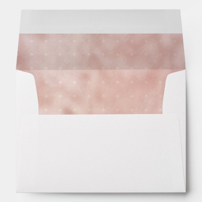 Vintage Pink Lined Envelope (Back (Bottom))