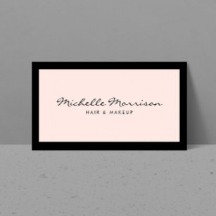 Vintage Pink Makeup and Beauty Business Card