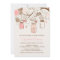 Vintage Pink Mason Jars Bridal Shower Invitation