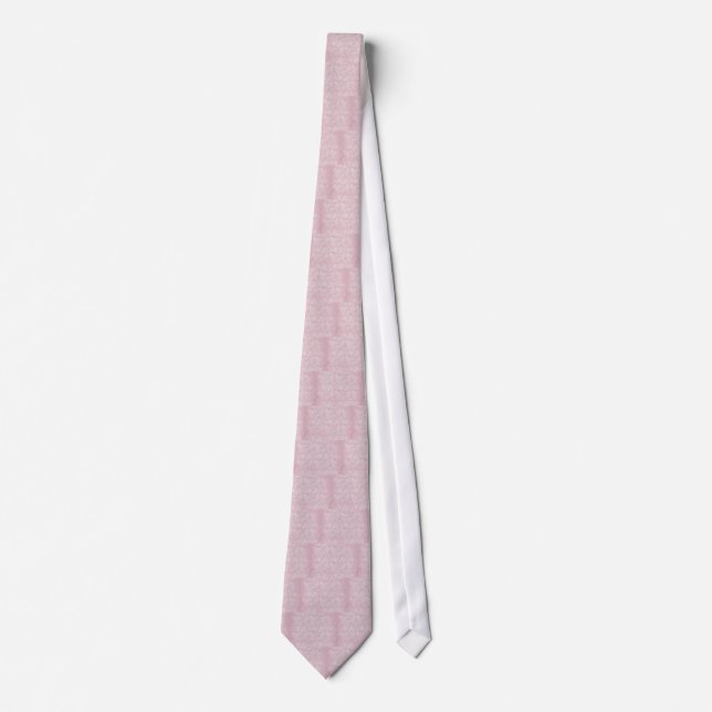 Vintage Pink Paisley Tie (Front)