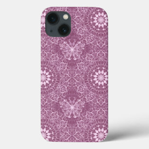 Vintage Pink Pattern iPhone 13 Case