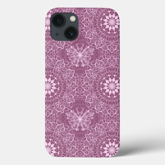 Vintage Pink Pattern Case-Mate iPhone Case (Back)