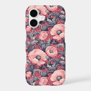 Vintage Pink Poppies Floral