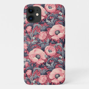 Vintage Pink Poppies Floral Case-Mate iPhone Case