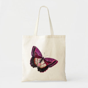 Vintage Pink Red Butterfly 1896 Blank Template Tote Bag