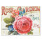 Vintage pink rose any purpose party tissue