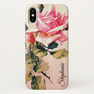 Vintage Pink Rose Case-Mate iPhone Case