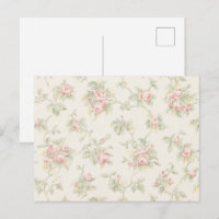 Vintage Pink Rose Cottagecore Floral Pattern