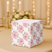 Vintage pink rose garden cottage floral pattern