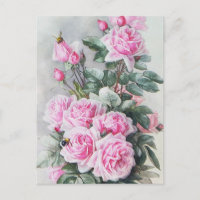 Vintage Pink Roses Bouquet
