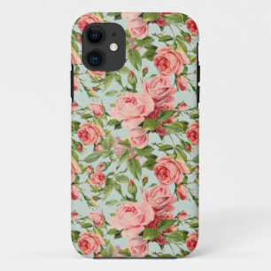 Vintage Pink Roses iPhone 11 Case