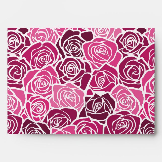 Vintage pink roses Envelope (Front)