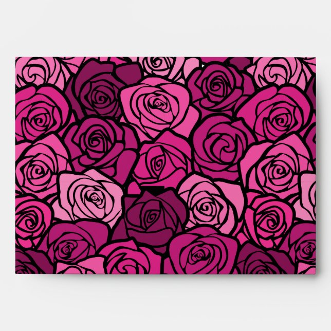 Vintage pink roses Envelope (Front)