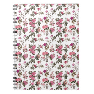 Vintage Pink Roses Notebook