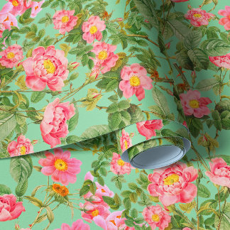 Vintage Pink Roses wallpaper
