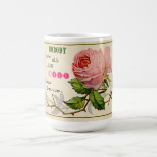 Vintage Pink Shabby Roses Coffee Cup