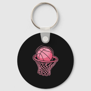 Vintage Pink Sketll Toddler For Women Girl Key Ring