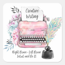 Vintage Pink Typewriter & Inkstand