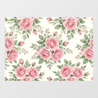 Vintage Pink Watercolor Roses Floral Seamless