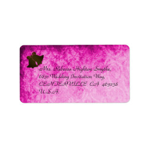 Vintage Pink Wedding Address Labels