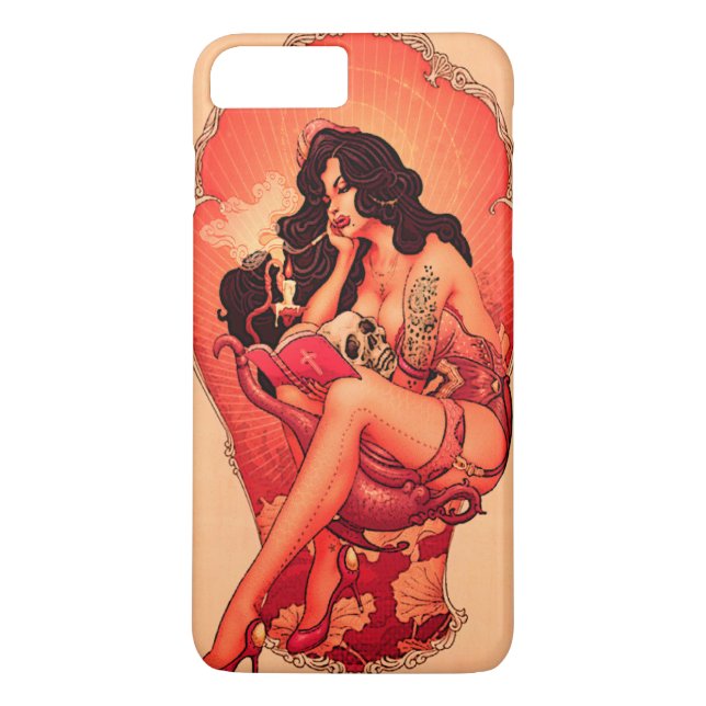 Vintage PinUp Girl Case-Mate iPhone Case (Back)
