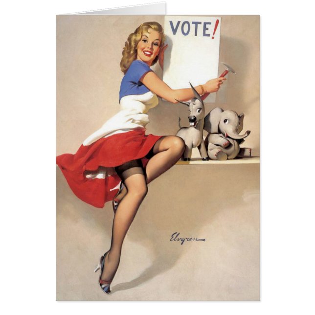 Vintage Pinup, Vote (Front)