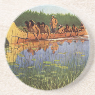 Vintage Pioneers, Great Explorers by Remington Coaster