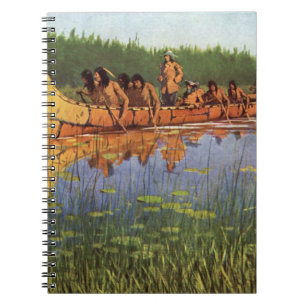 Vintage Pioneers, Great Explorers by Remington Spiral Notebook