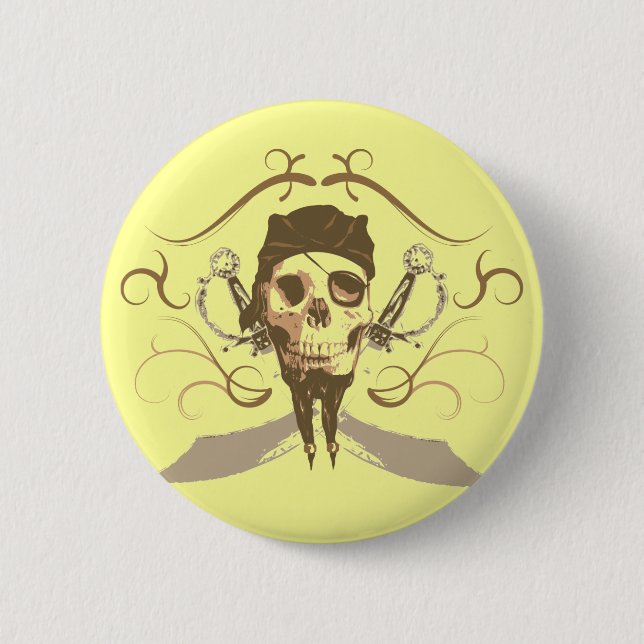 Vintage Pirate Button (Front)