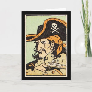 Vintage Pirate Card