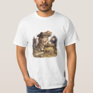 Vintage Pirate Cat with Treasure Chest T-Shirt