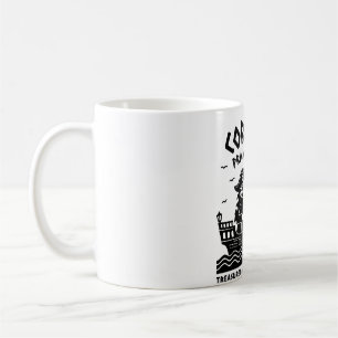 Vintage Pirate Linocut Mug- Corsario Privateers Coffee Mug
