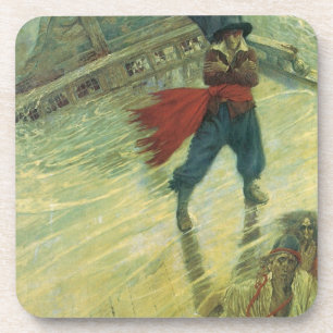 Vintage Pirate, The Flying Dutchman by Howard Pyle Coaster