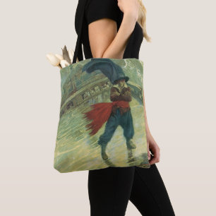 Vintage Pirate, The Flying Dutchman by Howard Pyle Tote Bag