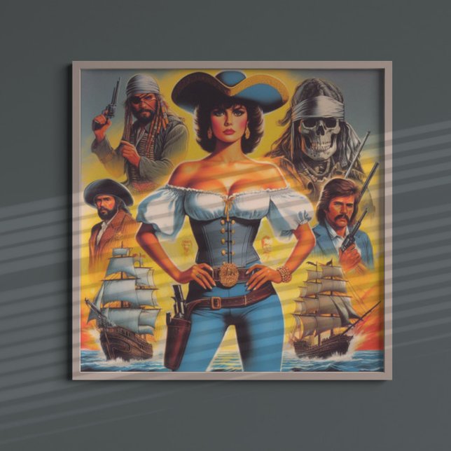 Vintage Pirate Woman Poster (Creator Uploaded)
