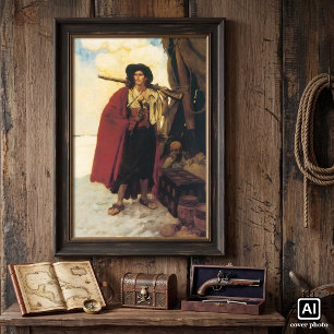 Vintage Pirates Buccaneer was a Picturesque Fellow Poster