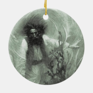 Vintage Pirates, Captain Goldsack by Howard Pyle Ceramic Tree Decoration