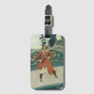 Vintage Pirates, Captain Keitt by Howard Pyle Luggage Tag