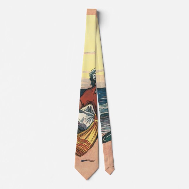 Vintage Pirates, Marooned on a Deserted Island Tie (Front)