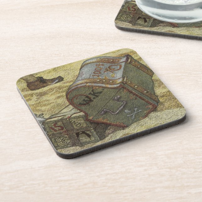 Vintage Pirates, William Kidd Burying Treasure Coaster (Left Side)