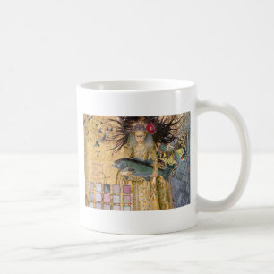 Vintage Pisces Fish Woman Gothic Classic Coffee Mug