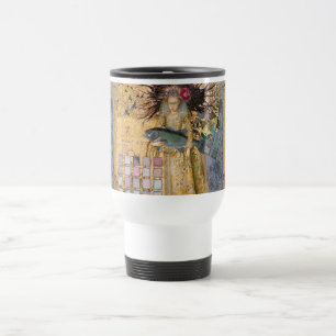 Vintage Pisces Fish Woman Gothic Classic Travel Mug