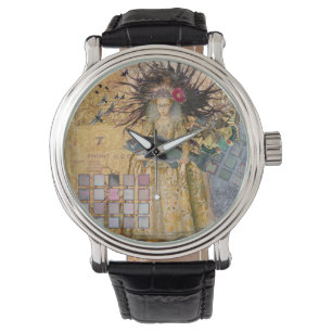 Vintage Pisces Woman Gothic Classic  Watch