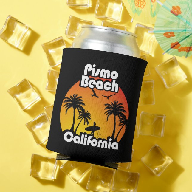 Vintage Pismo Beach California Can Cooler (In Situ Summer)