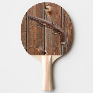 VINTAGE PISTOL PING PONG PADDLE