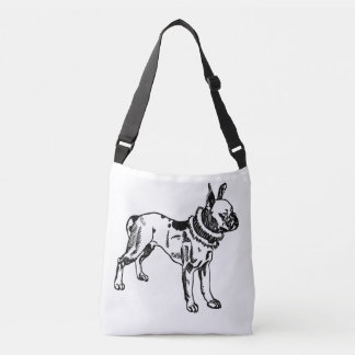 Vintage Pit Bull Art Crossbody Bag by Moriz Jung