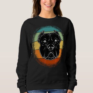 Vintage Pitbull For Pitbulls & Dogs Dog Face Sweatshirt