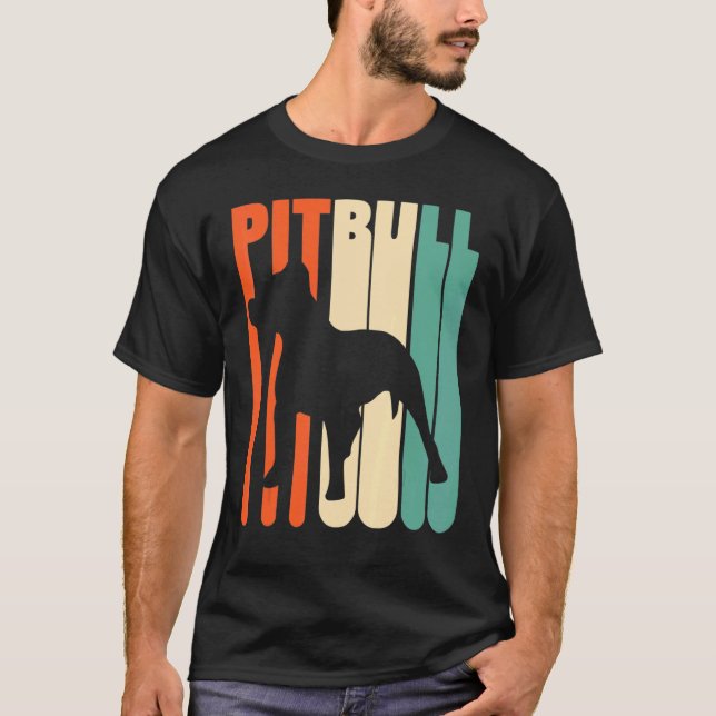 Vintage Pitbull Retro Pitbull T-Shirt (Front)